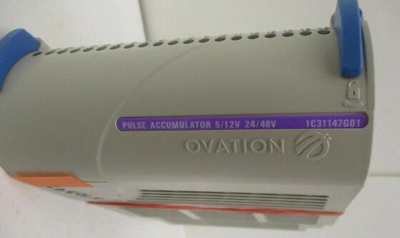Westinghouse OVATION 1C31147G01 Pulse Accumulator Module with 100 MHz Counting Speed, Configurable Filtering, and Non-Volatile Memory